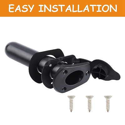 Kayak Deck Plastic Flush Mount Fishing Boat Rod Holders FIND-WH0057-01-1