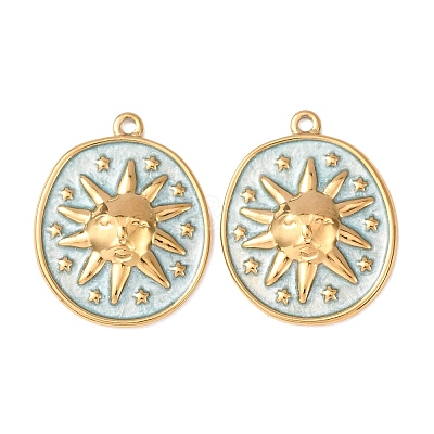 304 Stainless Steel Pendants X-STAS-N129-10G-03-1