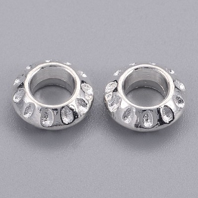 Tibetan Style Alloy European Beads X-TIBEB-EAA386Y-S-FF-1