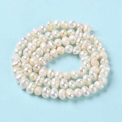 Natural Cultured Freshwater Pearl Beads Strands PEAR-E018-45-1