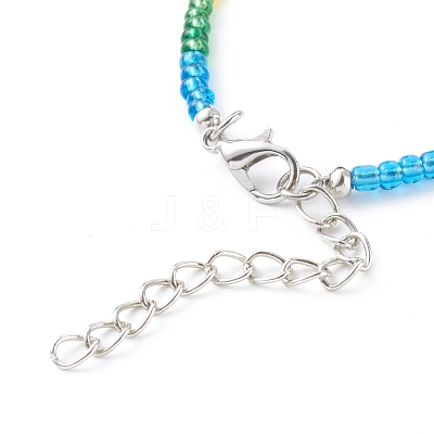 Glass Seed Beaded Bracelets BJEW-JB06122-1