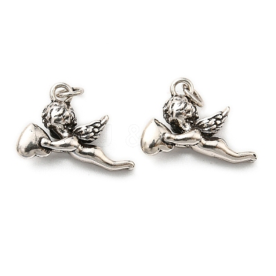 Rack Plating Brass Charms KK-D026-18AS-1
