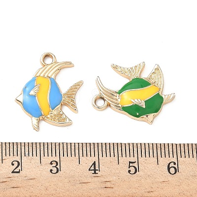 Alloy Enamel Pendants PALLOY-P313-08-1