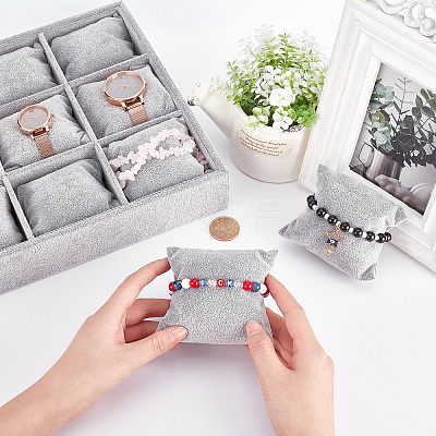 Velours Wooden Bracelet/Bangle/Watch Displays BDIS-WH0003-01A-1
