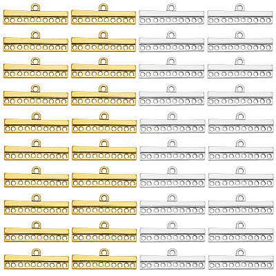 100Pcs 2 Colors Tibetan Style Links FIND-GO0003-40-1
