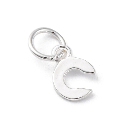 925 Sterling Silver Letter Charms STER-C012-01S-C-1