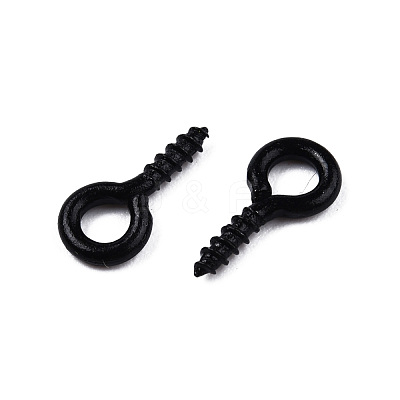 Spray Painted Iron Screw Eye Pin Peg Bails IFIN-N010-002B-1