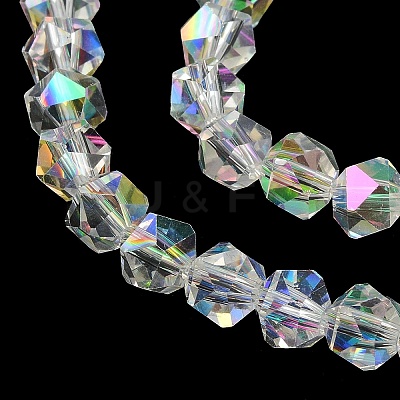 Electroplate Glass Beads EGLA-L018-B-AB04-1