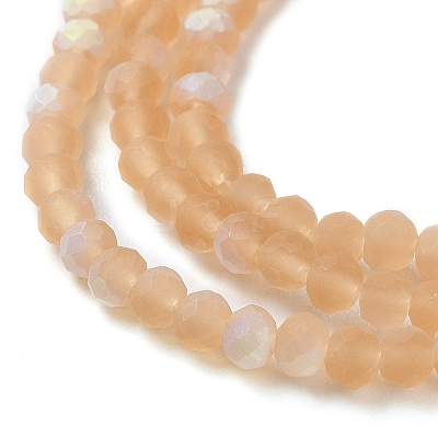 Imitation Jade Glass Beads Strands EGLA-A034-T2mm-MB23-1