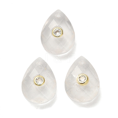 Natural Quartz Crystal Pendants G-K371-03E-1