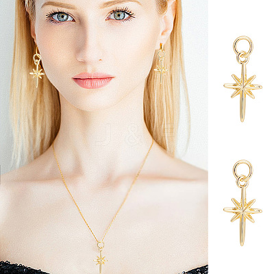 20Pcs Brass Pendants KK-GO0001-01-1