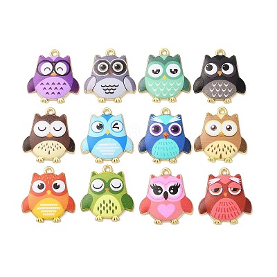 Alloy Enamel Pendants ENAM-C020-01-1