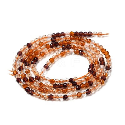 Transparent Glass Beads Strands GLAA-H027-01D-1