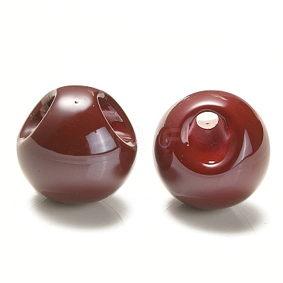 Opaque Acrylic Beads OACR-G012-01F-1
