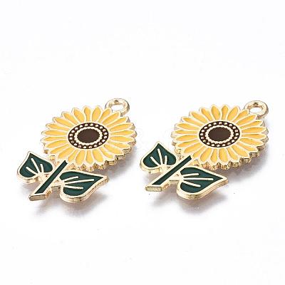 Eco-Friendly Alloy Enamel Pendants X-ENAM-Q437-005-NR-1