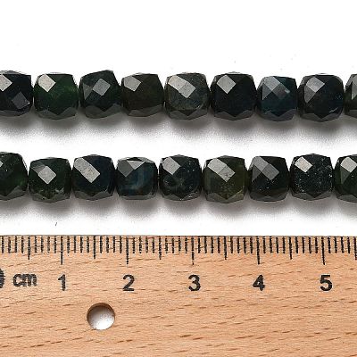 Natural Moss Agate Beads Strands G-H078-C30-01-1