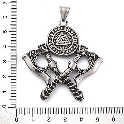 Viking 304 Stainless Steel Big Pendants STAS-P367-02AS-1