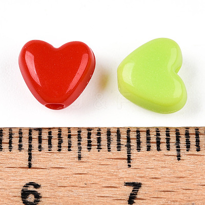 Opaque Acrylic Beads SACR-N018-08-1