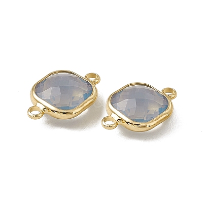 Transparent K9 Glass Connector Charms GGLA-A005-25LG-1