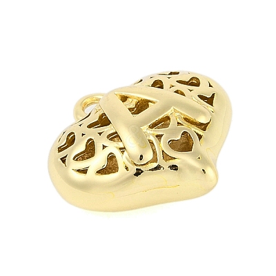 Hollow Brass Pendants for Valentine's Day KK-M289-03A-G-1