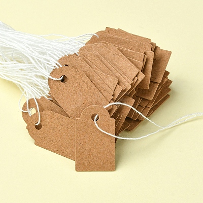 100Pcs Kraft Paper Tags AJEW-FS0001-14-1