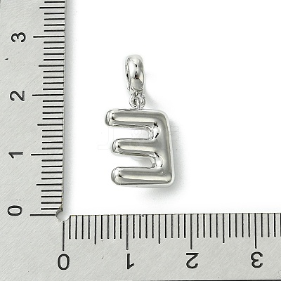 Rack Plating Brass with ABS Plastic Pearl European Dangle Charms KK-G501-02E-P-1
