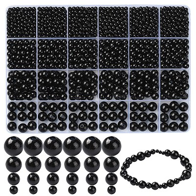 4 Styles ABS Plastic Imitation Pearl Beads KY-YW0001-72A-1