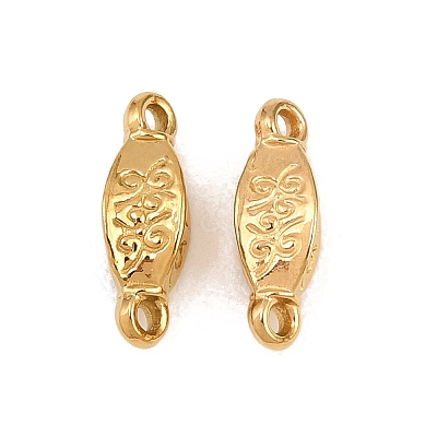Embossed 304 Stainless Steel Connector Charms SA-CBA2B73-06G-1