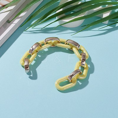 Handmade Opaque Acrylic Cable Chains AJEW-JB00890-05-1