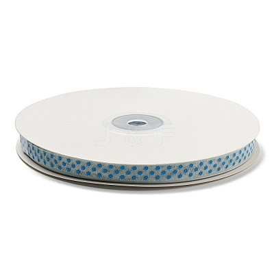 100 Yards Polka Dot Print Nylon Ribbons OCOR-G014-01A-1