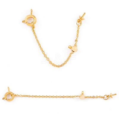 6Pcs 6 Style Brass Cable Chain Necklace Making FIND-AB00047-1