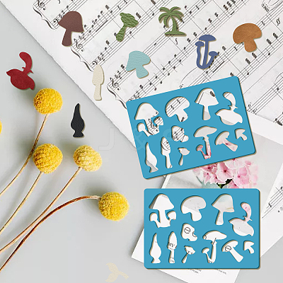 Acrylic Earring Handwork Template DIY-WH0359-032-1