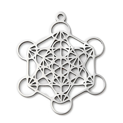 Non-Tarnish 201 Stainless Steel Pendants STAS-D041-06P-1
