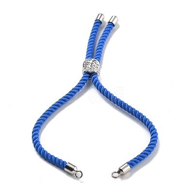 Twisted Nylon Cord Silder Bracelets DIY-B066-03P-11-1