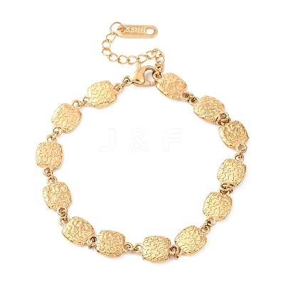 304 Stainless Steel Link Chain Bracelets for Women BJEW-K293-03G-1