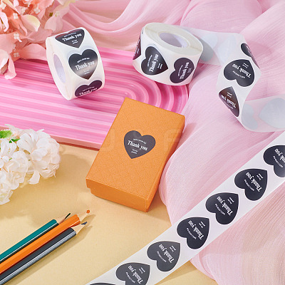 2Roll Heart with Thank You Roll Stickers DIY-TA0013-58B-1