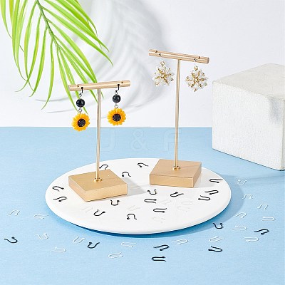200Pcs 2 Colors Plastic Earring Hooks KY-SC0001-67-1