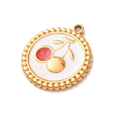 304 Stainless Steel Enamel Pendants SA-CBA46B2-03G-1