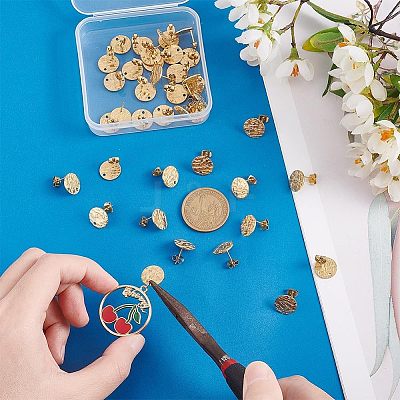 40Pcs 304 Stainless Steel Stud Earring Findings STAS-UN0025-27-1