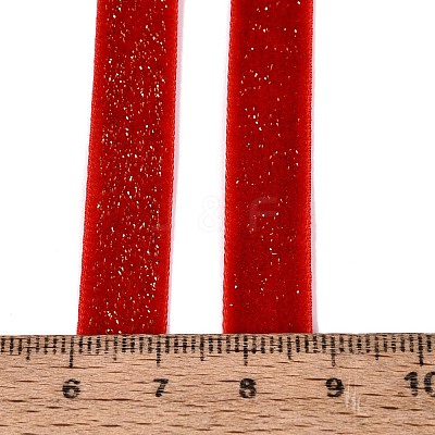 Glitter Sparkle Single Face Velvet Ribbon SRIB-Q023-01B-02-1