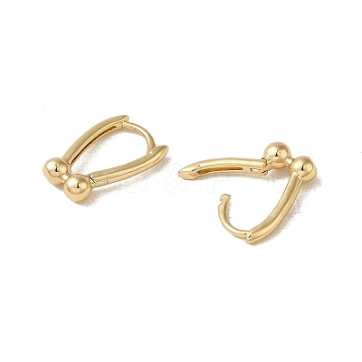 Brass Hoop Earring EJEW-L271-12KCG-01-1