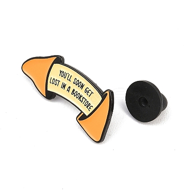 YOU'LL SOON GET LOST In A BOOKSTORE Fortune Cookie Enamel Pins JEWB-L027-02EB-01-1