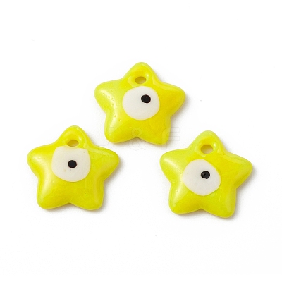 Handmade Evil Eye Lampwork Pendants LAMP-I026-12-1
