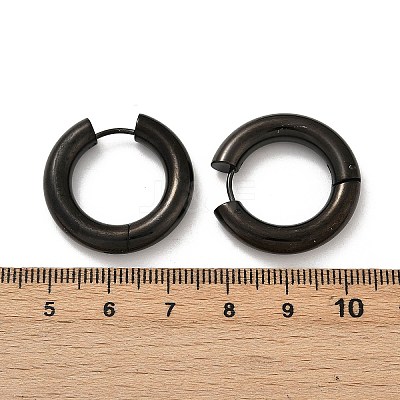 202 Stainless Steel Polishing Hoop Earrings EJEW-M106-02EB-05-1