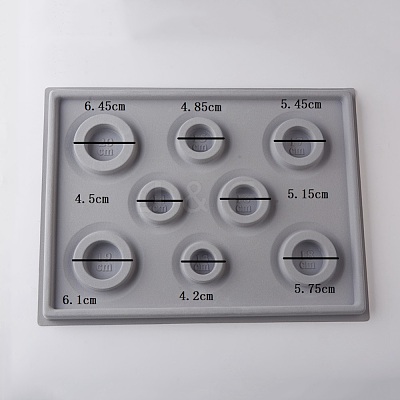 8 Sizes Plastic Rectangle Bracelet Design Board TOOL-D052-01-1