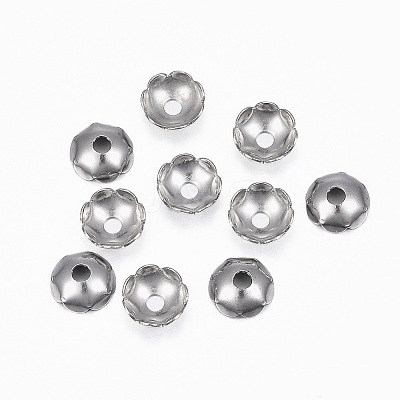 Tarnish Resistant 304 Stainless Steel Bead Caps LS-STAS-H396-16P-1
