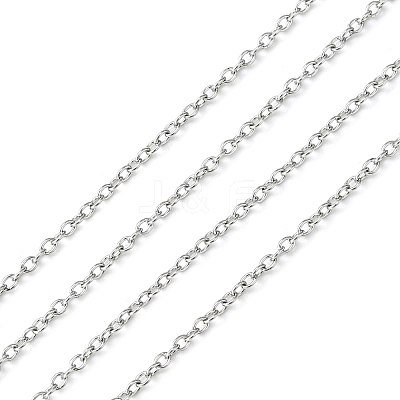 Tarnish Resistant 304 Stainless Steel Cable Chains CHS-A003J-0.4mm-1