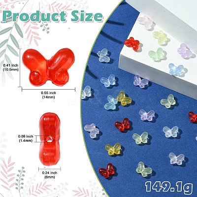 200Pcs Transparent Acrylic Beads OACR-CJ0002-07-1
