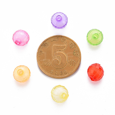 Transparent Acrylic Beads X-TACR-S152-21E-1