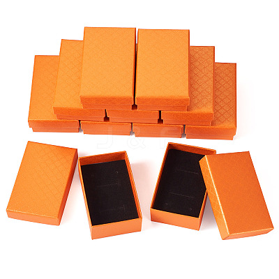 Rectangle Cardboard Paper Jewelry Box LS-CON-TAC0015-01G-1